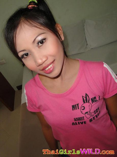 Tiny tit Thai GF gets face and pussy fucked