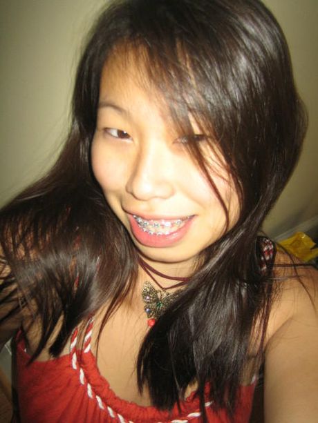 girl has a lot of fun showing off her fine big teen tits