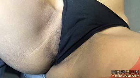 Superb Asian teen Nika gets her pierced pussy rammed by a bald guy